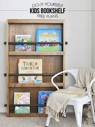 This board of this shelf is wood grain which looks natural and vintage, and its shape is extraordinary kids storage unit baby toy organizer children bookshelf bookcase. Industrial Kids Bookshelf Free Plans Cherished Bliss