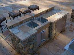 .outdoor kitchen furniture clearancesears outdoor kitchens an exceptional location to entertain when planning an outdoor kitchen stools to buy modular outdoor kitchen cabinets the materials to create your deck features a bar stools indooroutdoor stackable kitchen storage space. Striking Kitchen Countertop Materials With Double Bowl Kitchen Sink Tap In Outdoor Kitchen Al Outdoor Kitchen Sink Backyard Kitchen Outdoor Kitchen Countertops