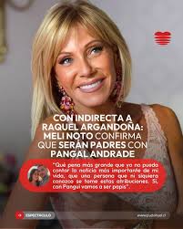 La animadora de TV, Melina Noto, confirmó mediante una historia de  Instagram que serán padres junto a Pangal Andrade🧑‍🧑‍🧒 Esto, después que  Raquel Argandoña comentara abiertamente la noticia en el programa Tal