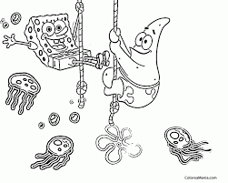 Bob Esponja Para Colorear Png