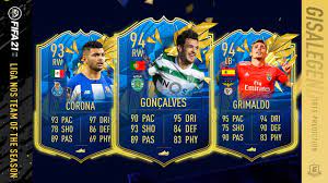 The portuguese liga nos team of the season (tots) squad is out now in fut 21. Fifa 21 Liga Nos Tots Predictions Ft Tots Goncalves Tots Oliveira Tots Taremi Tots Grimaldo Youtube