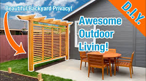 It is more useful when you have a joined wall with your naibours.this structure will make you able to grow vines directly on the wall. Better Backyard Living Build A Privacy Trellis To Make Your Porch Awesome Youtube