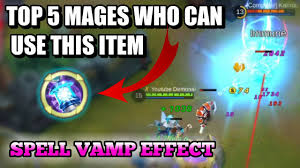 Top 5 Mages Who Can Use The Spell Vamp Mobile Legends Youtube
