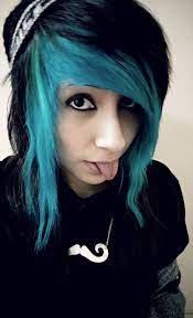 Black And Blue Hair On Tumblr Emo Scene Hair Black Scene Hair Hair Images