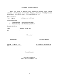 Contoh lembar pengesahan karya tulis ilmiah sma. Karya Ilmiah Pengaruh Membaca Terhadap Prestasi Siswa