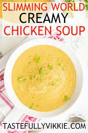 A Delicious And Creamy Slimming World Chicken Soup That S So Easy To Make In The Soup Maker Recipes Slimming World Chicken Recipes Slimming World Soup Recipes