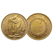But theoretically, there could always by 825 gold. 1897 A 20 Francs Napoleon Gold France Third Republic Genie Km 825 Aunc Mynumi