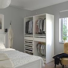 Shop oak, pine & painted ranges now Pax White Wardrobe Combination 150x58x201 Cm Order Today Ikea