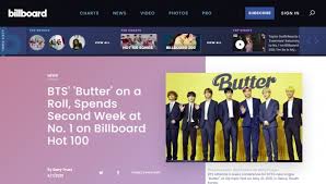 The song has now completed six weeks in a row as a chartbuster on the billboard hot 100 chart. Will It Outperform Dynamite Bts Butter Topped The Billboard Charts For 2 Weeks In A Row