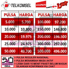 Untuk harga pulsa termurah telkomsel nasional tersebut dapat digunakan untuk pengisian pulsa elektrik operator telkomsel di seluruh wilayah indonesia tanpa batas regional atau cluster. Murah Cepat Pulsa Telkomsel Murah 5k 25k Shopee Indonesia