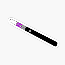 This white cosmetic marking wax pencil is designed specifically for use on the skin. Dab Pen Standard Sticker By Rattiboi Redbubble