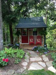 Mountain Top Magic Finegardening Backyard Sheds Backyard Shed Rustic Backyard