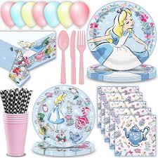 A compleat alice in wonderland party theme would combine elements from every aspect of alice in wonderland. Alice In Wonderland Party Supplies And More The Mad Hatter Disney Alice In Wonderland Stickers Party Favors Set Bundle Includes Over 100 Alice In Wonderland Stickers Featuring Cheshire Cat Toys
