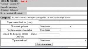 Taxa auto, restituire bani camera deputaţilor a adoptat două ordonanţe de urgenţă care se referă la restituirea pe cale administrativă a sumelor reprezentând taxa specială pentru autoturisme şi autovehicule, taxa pe poluare, taxa pentru emisiil. Calculator TaxÄƒ Auto 2018 AflÄƒ Cat Vei PlÄƒti Pentru Orice MasinÄƒ Tot Ce Trebuie SÄƒ Stii Despre Timbrul De Mediufullonline Fullonline