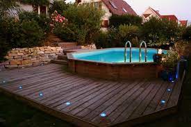 piscine semi creusee bois installer piscine jardin jpg 760 506 piscine hors sol bois amenagement piscine hors sol terrasse autour piscine