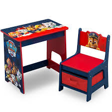 Nick Jr Paw Patrol Kids Wood Desk And Chair Set By Delta Children Walmart Com Desk And Chair Set Kids Wood Wood Desk