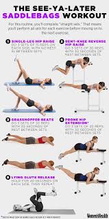 Do These 5 Moves To Lose Those Saddlebags 1 Single Leg Hip Raise 2 Bent Knee Reverse Hip Raise 3 Grasshopper Beats 4 P Saddlebag Workout Exercise Workout