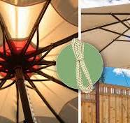 20' Braided Nylon String, Replacement Umbrella Rope/Cord, Nylon String for  Patio Umbrellas