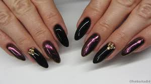 Baseveheinails Czarne Paznokcie Pylek Chameleon Cyrkonie Sv