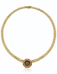 BULGARI 'MONETE' COIN, DIAMOND AND GOLD NECKLACE,