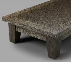 It's crafted with wood and edgy black metal for a. Promemoria Eduardo Coffee Table In Wood And Leather
