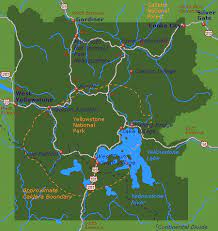 Yellowstone National Park Boundaries Yellowstone National Park Map - Go Northwest! A Travel Guide