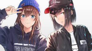 Red hair and blue eyes is a hard combination to find, actually the rarest combination. Wallpaper Id 138332 Anime Girls Blue Eyes Yellow Eyes Black Hair Brunette Streetwear