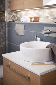 Vasque A Poser Ceramique Diam 35 Cm Blanc Tube Leroy Merlin