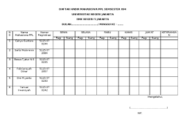 Install the latest version of absensi mahasiswa fk unila app for free. Daftar Hadir Mahasiswa Ppl Semsester 094 Pdf