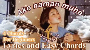Open chords (chords that have at least one open string sound) are usually easier to play and they a chord is three or more notes played simultaneously. Ako Naman Muna Easy Guitar Ukulele Tutorial Easy Chords For Beginners Angela Ken Chesca Palaje Youtube
