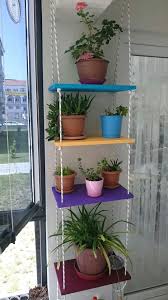 Balkon Icin Aski Ciceklik Dekorasyon Fikirleri Ic Bahce Bitki Askisi