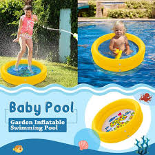 Inflatable Baby Swimming Pool Portable Inflatable Children Pump Pool Water Game Walmart Com Walmart Com