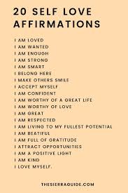 Self love affirmations are an amazing tool for feeling better about yourself and your place in the universe. 20 Self Love Affirmations Self Love Affirmations Positive Self Affirmations Love Affirmations
