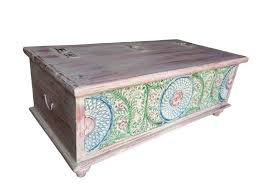 Add to favorites rustic farmhouse trunk decor, coffee table. Kgn Sibox01 Painted Wooden Trunk Coffee Table Weimport4u