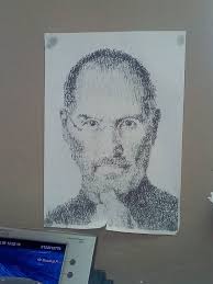 Special Drawing Of Steve Jobs Drawn Using Words Creative Art Drawings Artwork