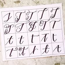 20 Ways To Write The Letter T By Letteritwrite See Also The Video Of Her Writing The Letters Lettering Lettering Alphabet Hand Lettering