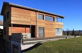 Maison En Bois Sur Les Cretes Du Jura Maison Ossature Bois Maison Bois Ossature Bois