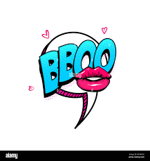 BBOO - kiss, spanish language acronym comic text sound effects pop art  style. Vector speech bubble word short phrase cartoon expression  illustration Stock Vector Image & Art - Alamy