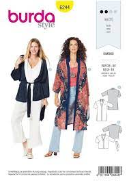 Voici des marques qui proposent des modèles allant au minimum jusqu'à la. Patron Burda 6244 Veste Gilet Femme Kimono