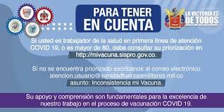 In today's post, we will see about getting the coronavirus. Direccion General De Sanidad Militar On Twitter Conectateconsanidadmilitar Hace Parte De La Etapa 1 De Vacunacion Y No Aparece Priorizado En La Plataforma Mi Vacuna Tenga En Cuenta Lo Siguiente Y