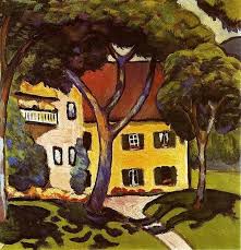 Bofransson Staudacher S House At Tegernsee August Macke 1910 Auguste Macke Comment Peindre Les Arts