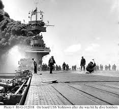 The Battle Of Midway The Battle Of Midway Fought In June 1942 Must Be Considered One Of The Most Certain Battles Of World Uss Yorktown Wwii History World War