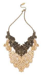 Adia Kibur Floral Statement Necklace Shopbop Floral Statement Necklace Jewelry Trends Lace Jewelry