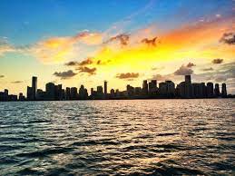 Find the perfect miami skyline sunset stock photo. Sunset Skyline View Of Miami Aboard A Charter Picture Of Miami Yachting Company Miami Beach Tripadvisor