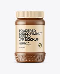 Download Powdered Choco Peanut Spread Jar Mockup In Jar Mockups On Yellow Images Object Mockups PSD Mockup Templates