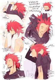 I Like The One Where He S Doing His Hair In The Mirror I Ve Always Thought He D Be The Type To Really Tak Axel Kingdom Hearts Kingdom Hearts Kingdom Hearts Ii