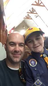 Pack 4001 and Troop 4176 present colors for Scout Sunday