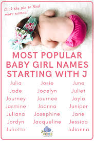 The names rose in popularity from the 1960s up to the 1990s. 55 Letter J Baby Girl Names Meanings Ideas In 2021 Beautiful Baby Girl Names Baby Girl Names J Baby Girl Names