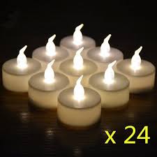Jofan 24pcs Warm White Nonflickering Battery Operated Led Tea Lights Flameless Candles Wedding Holiday P Led Tea Light Candles Tea Light Candles Led Tea Lights