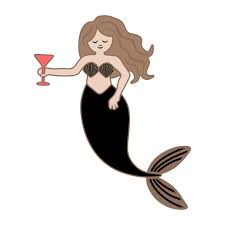 Download Mermaid With Wine Cuttable Design